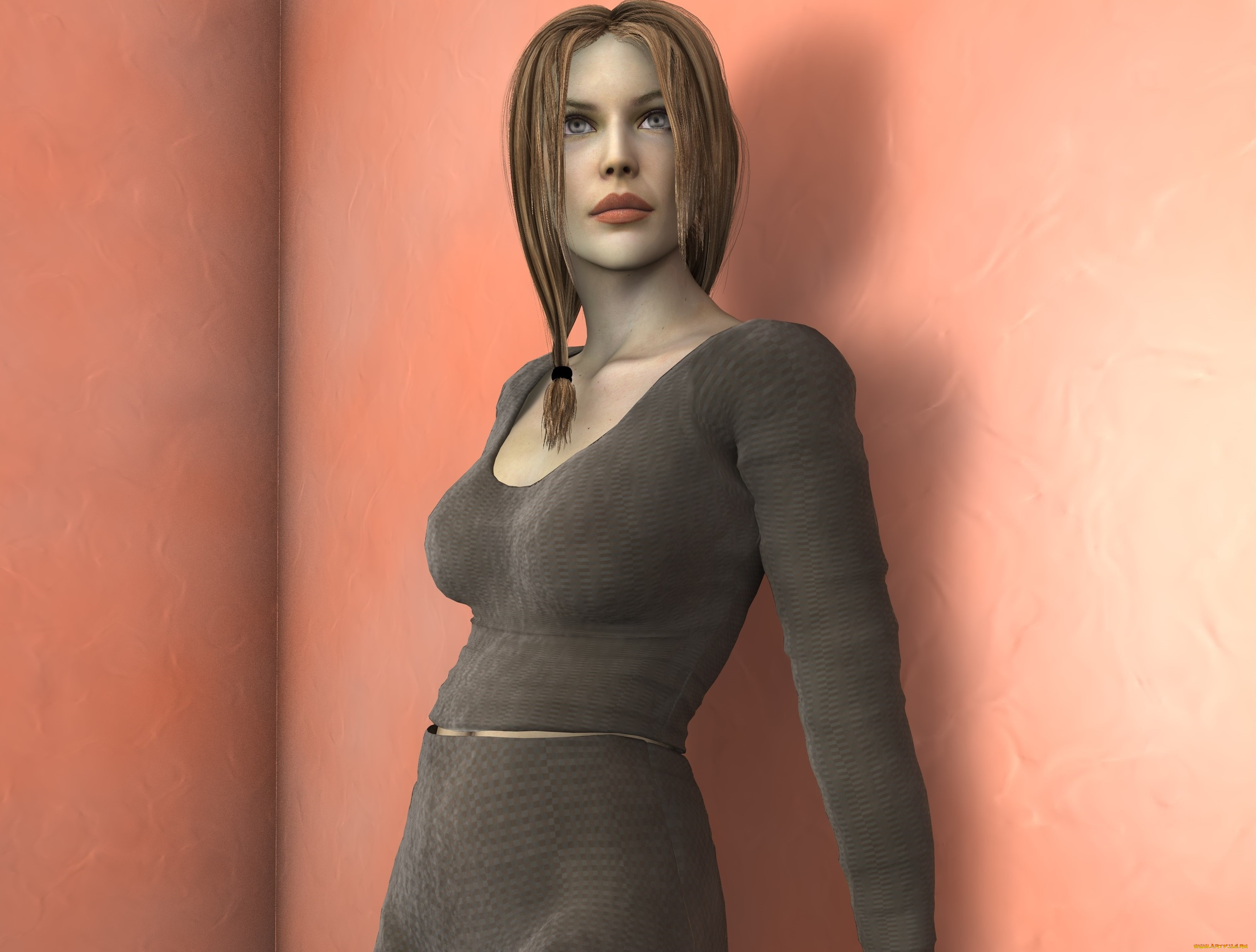 3д, графика, люди, , people, фон, взгляд, девушка