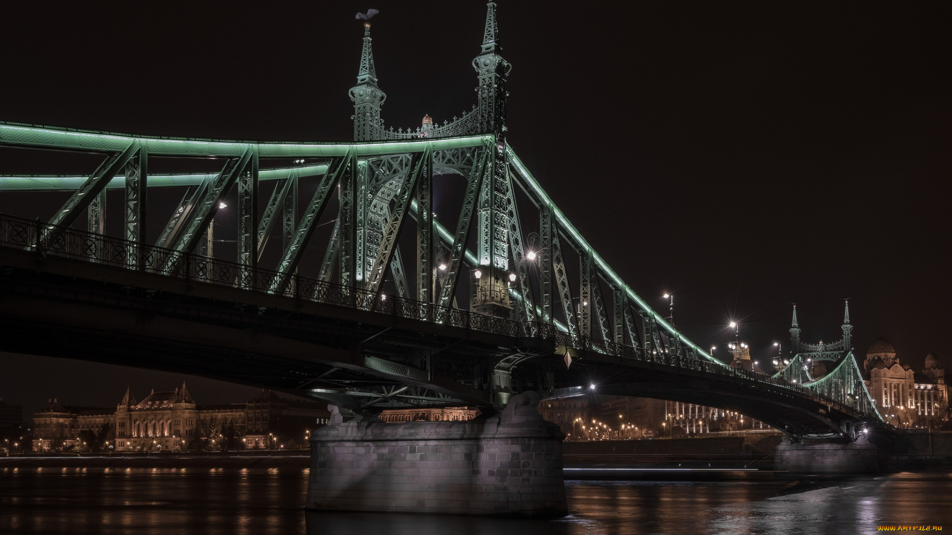 города, -, мосты, liberty, bridge, hungary, budapest