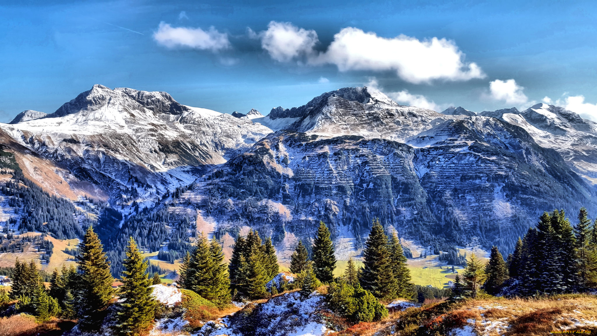 природа, горы, простор