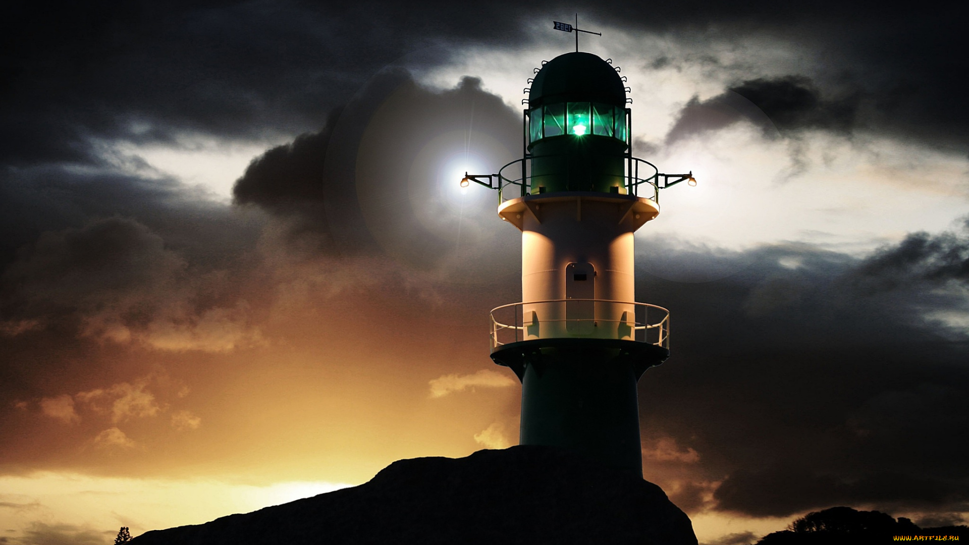 природа, маяки, тучи, небо, побережье, маяк