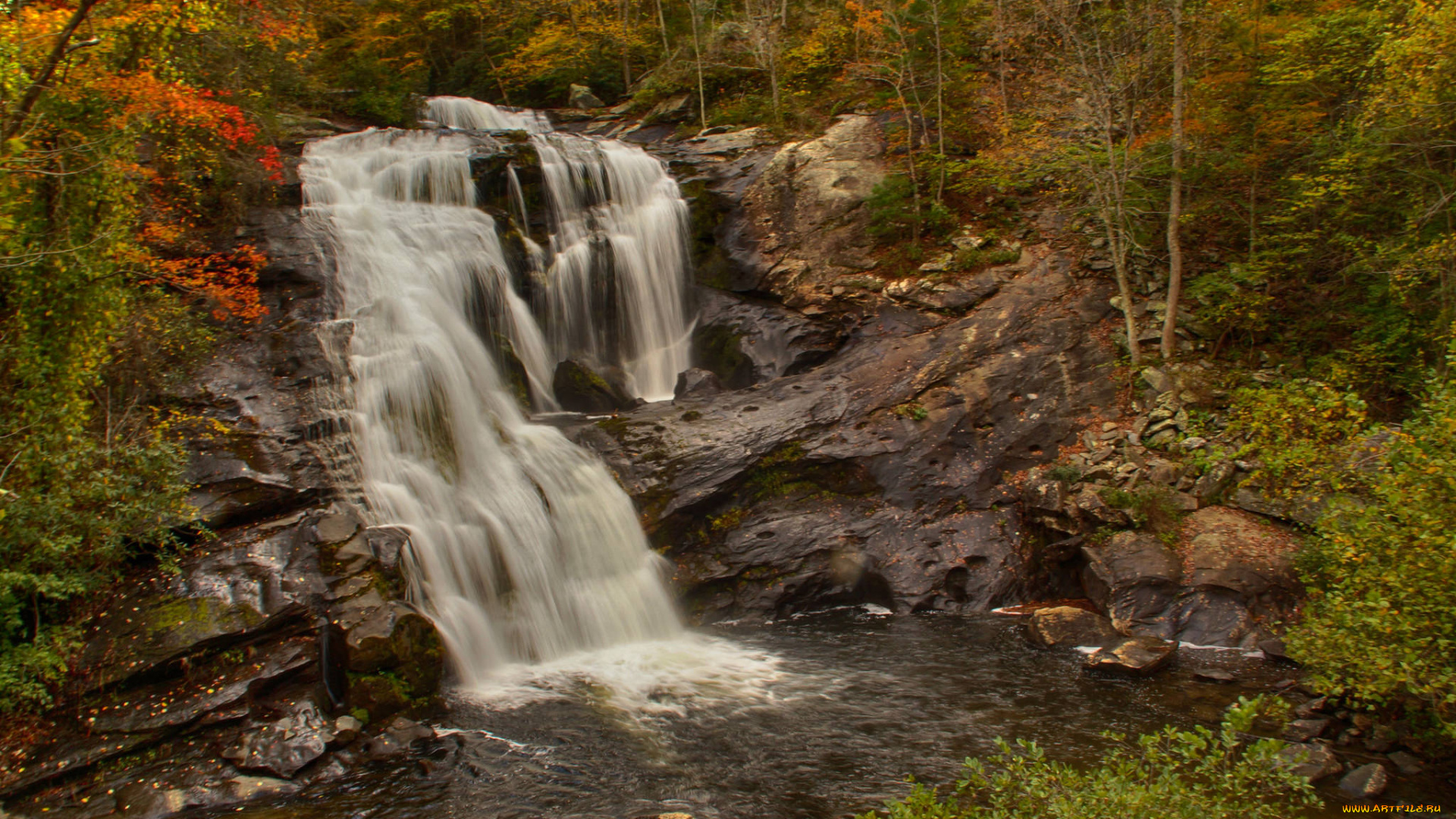 природа, водопады, простор