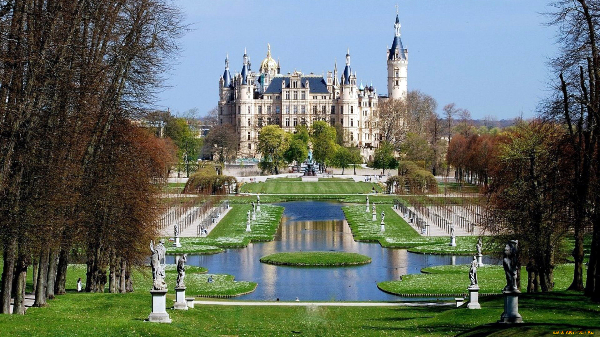 schwerin, castle, города, замок, шверин, , германия, schwerin, castle