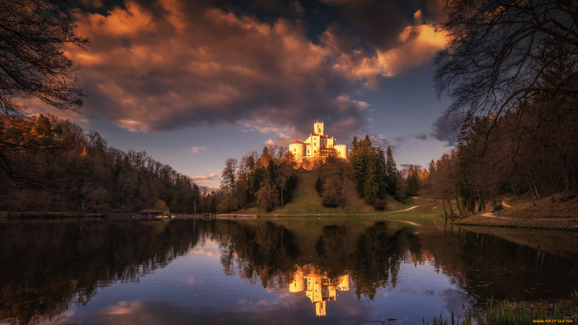 trakoscan, castle, croatia, города, -, дворцы, , замки, , крепости, trakoscan, castle