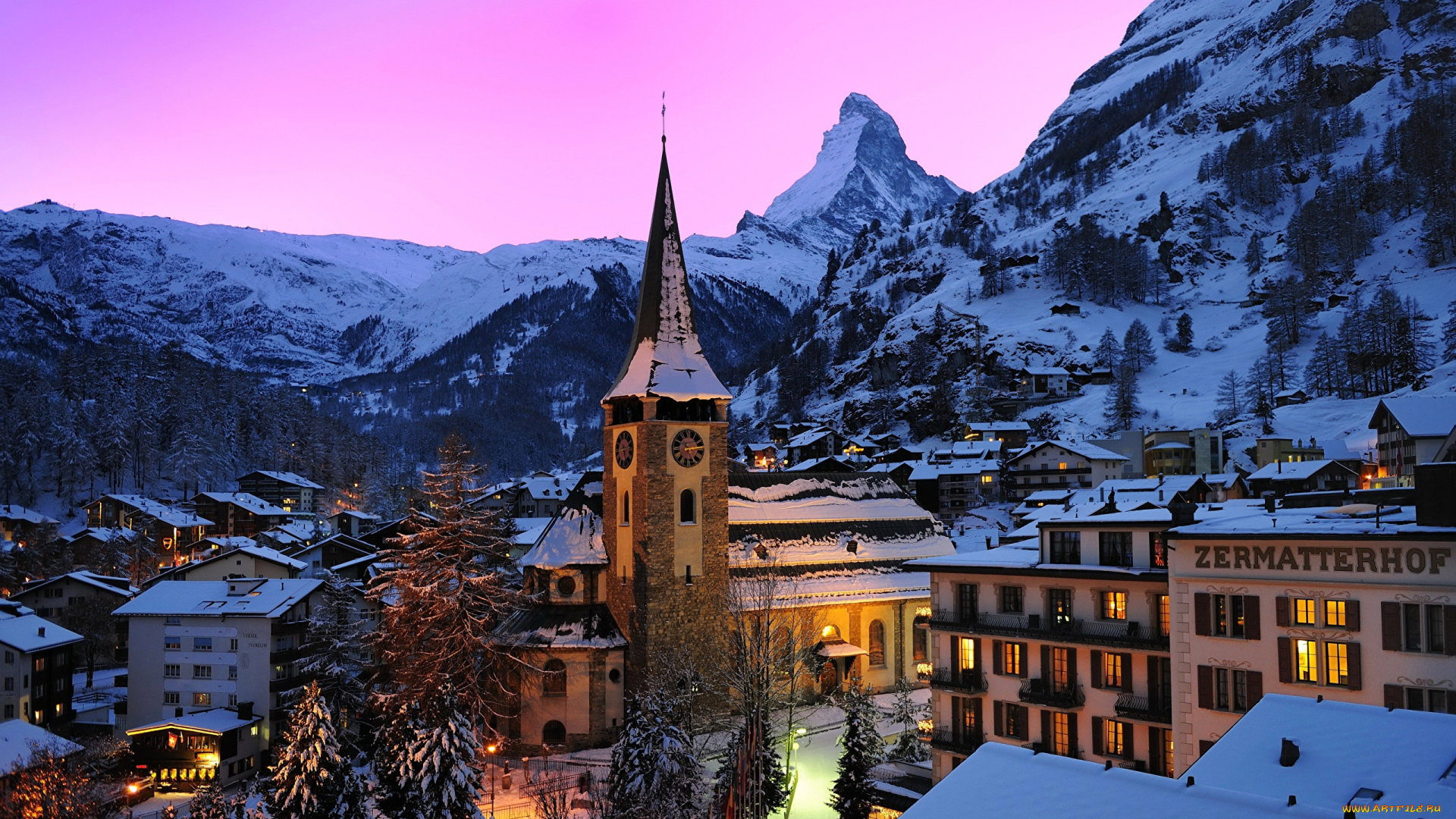 zermatt, , switzerland, города, -, пейзажи, switzerland