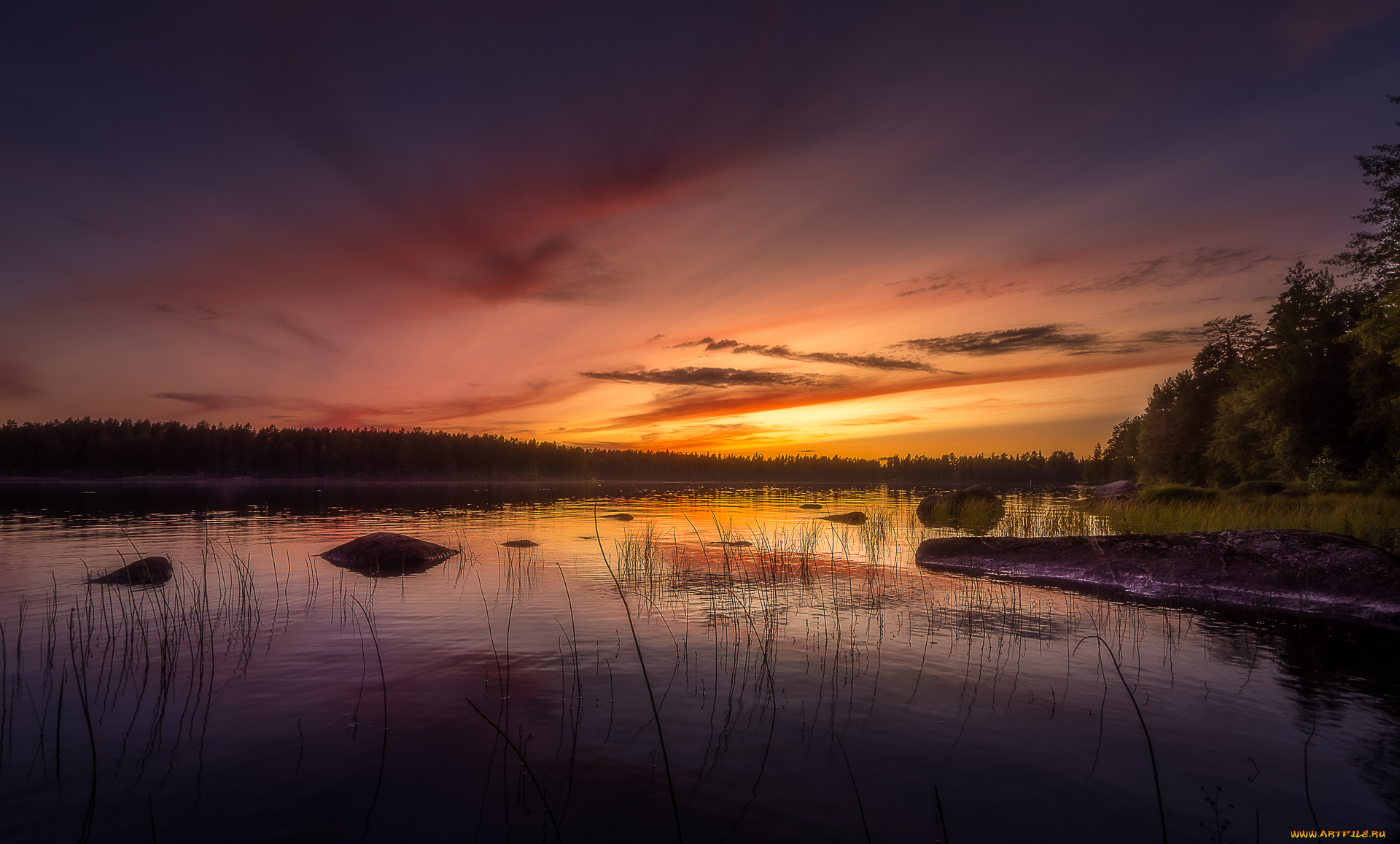 природа, восходы, закаты, простор