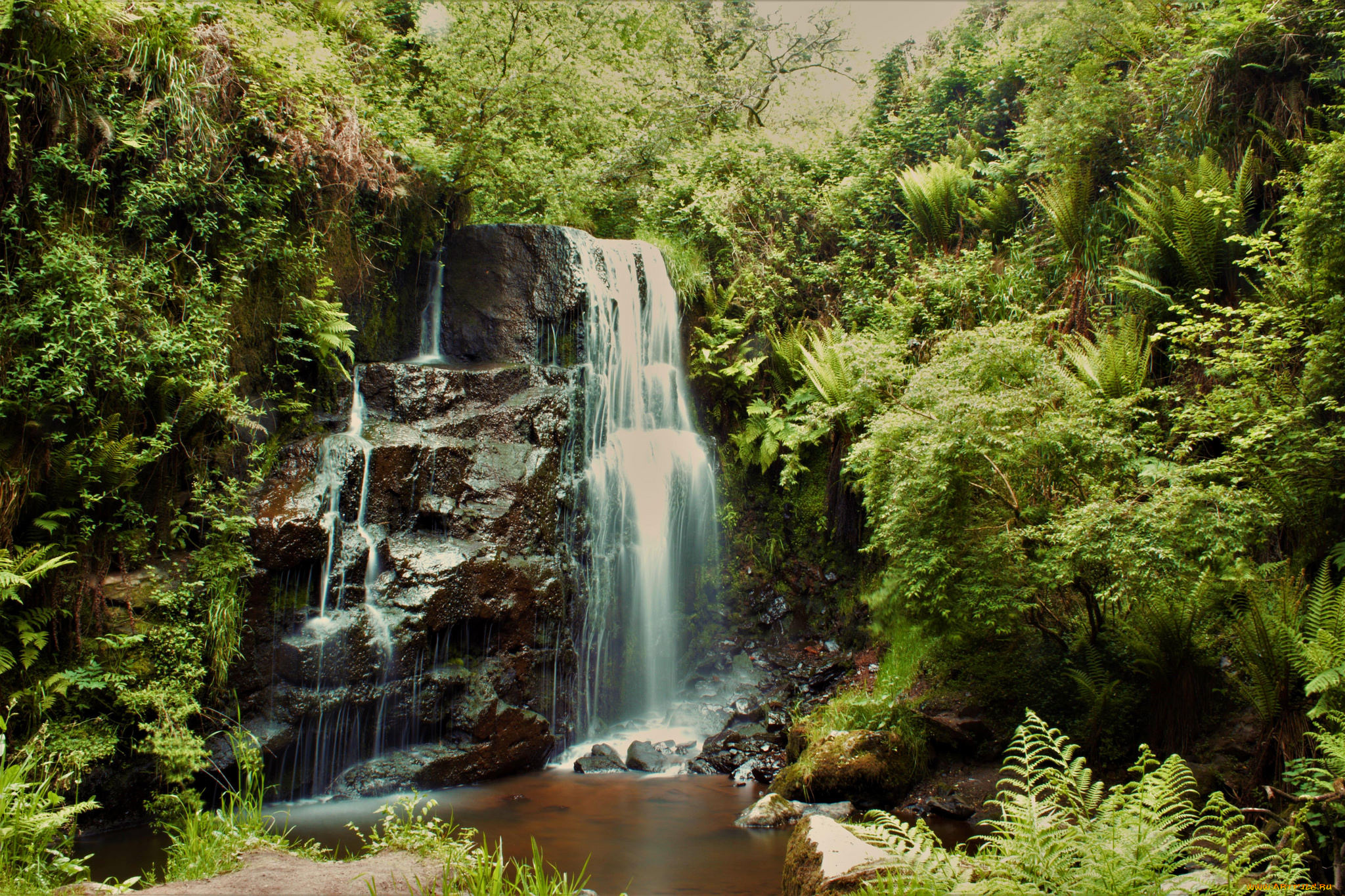 природа, водопады, простор
