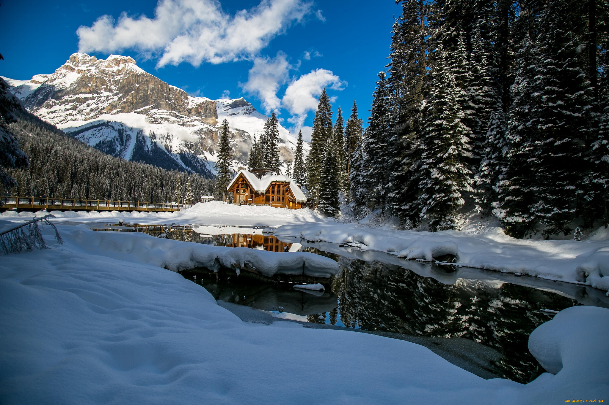 природа, зима, простор