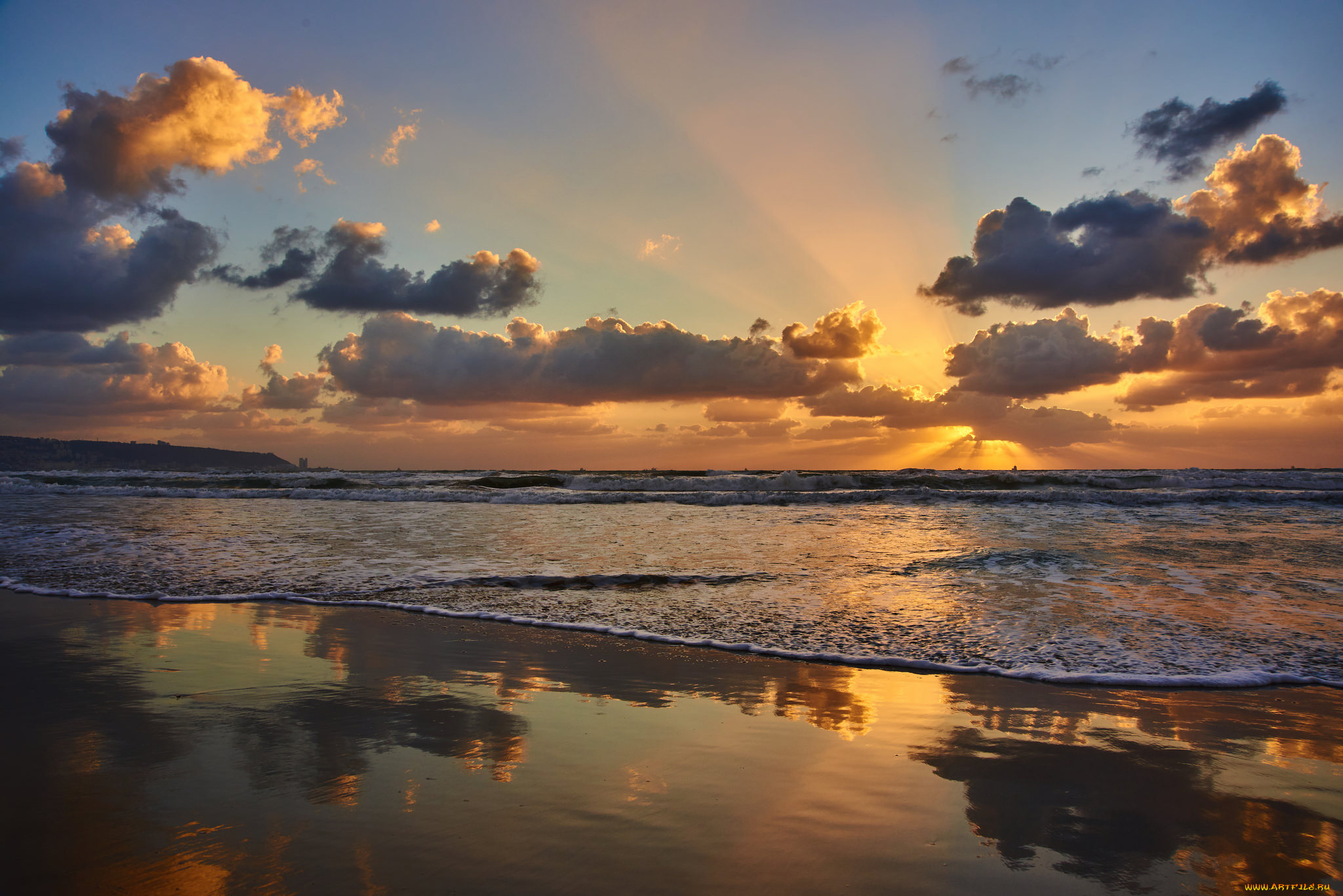 природа, побережье, простор