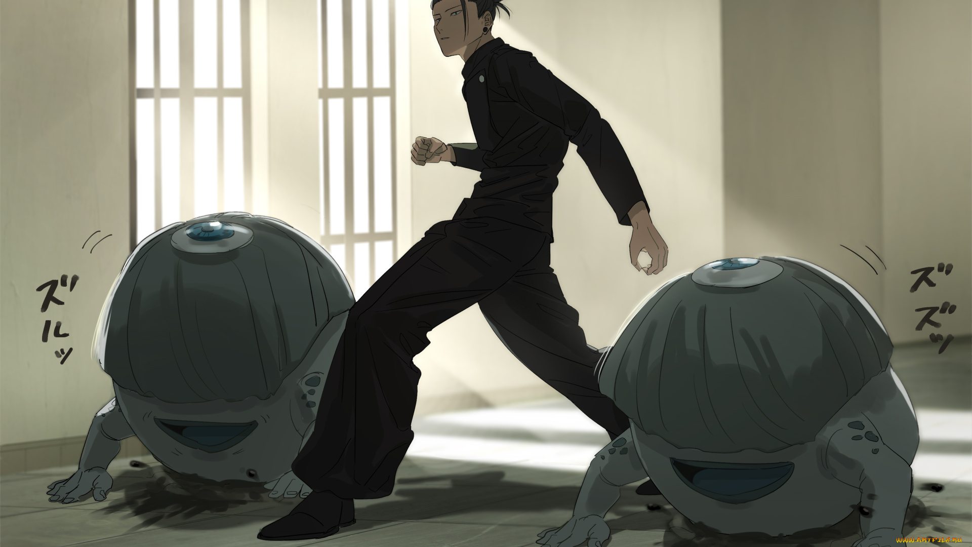 аниме, jujutsu, kaisen, магическая, битва