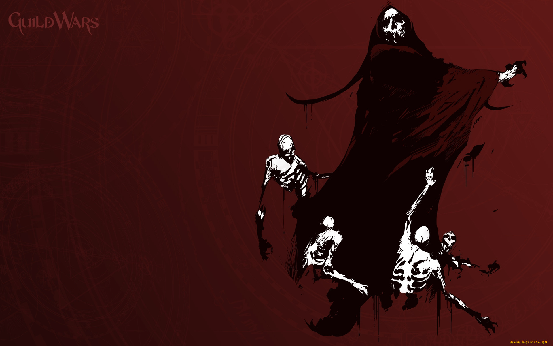 видео, игры, guild, wars, , eye, of, the, north, монстры, плащ, бой