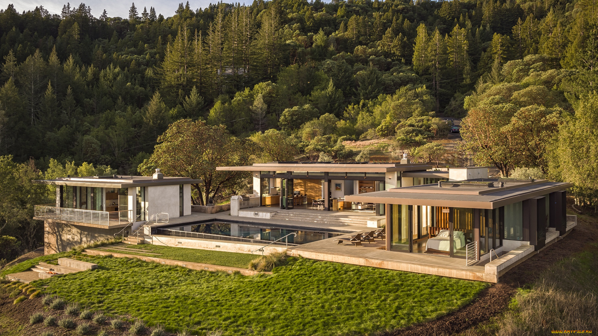 города, -, здания, , дома, вилла, бассейн, калифорния, архитектура, california, терраса, постройка, healdsburg, ландшафтный, дизайн, хилдсбург, west, dry, creek, уэст-драй-крик, by, john, maniscalco, architecture