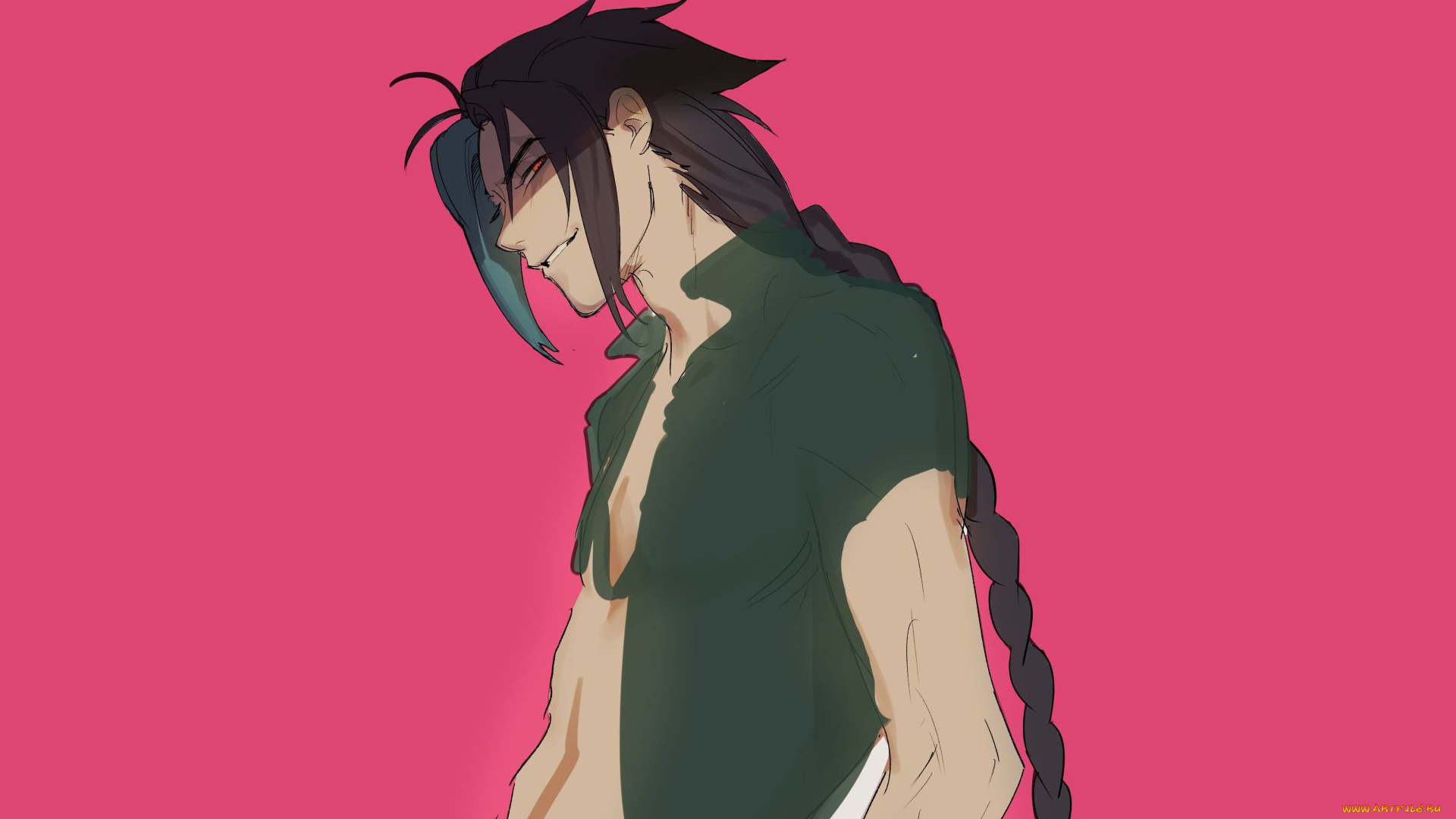 видео, игры, league, of, legends, парень, коса, взгляд, kayn