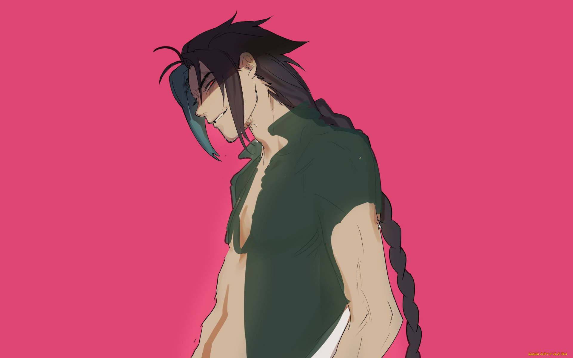 видео, игры, league, of, legends, парень, коса, взгляд, kayn