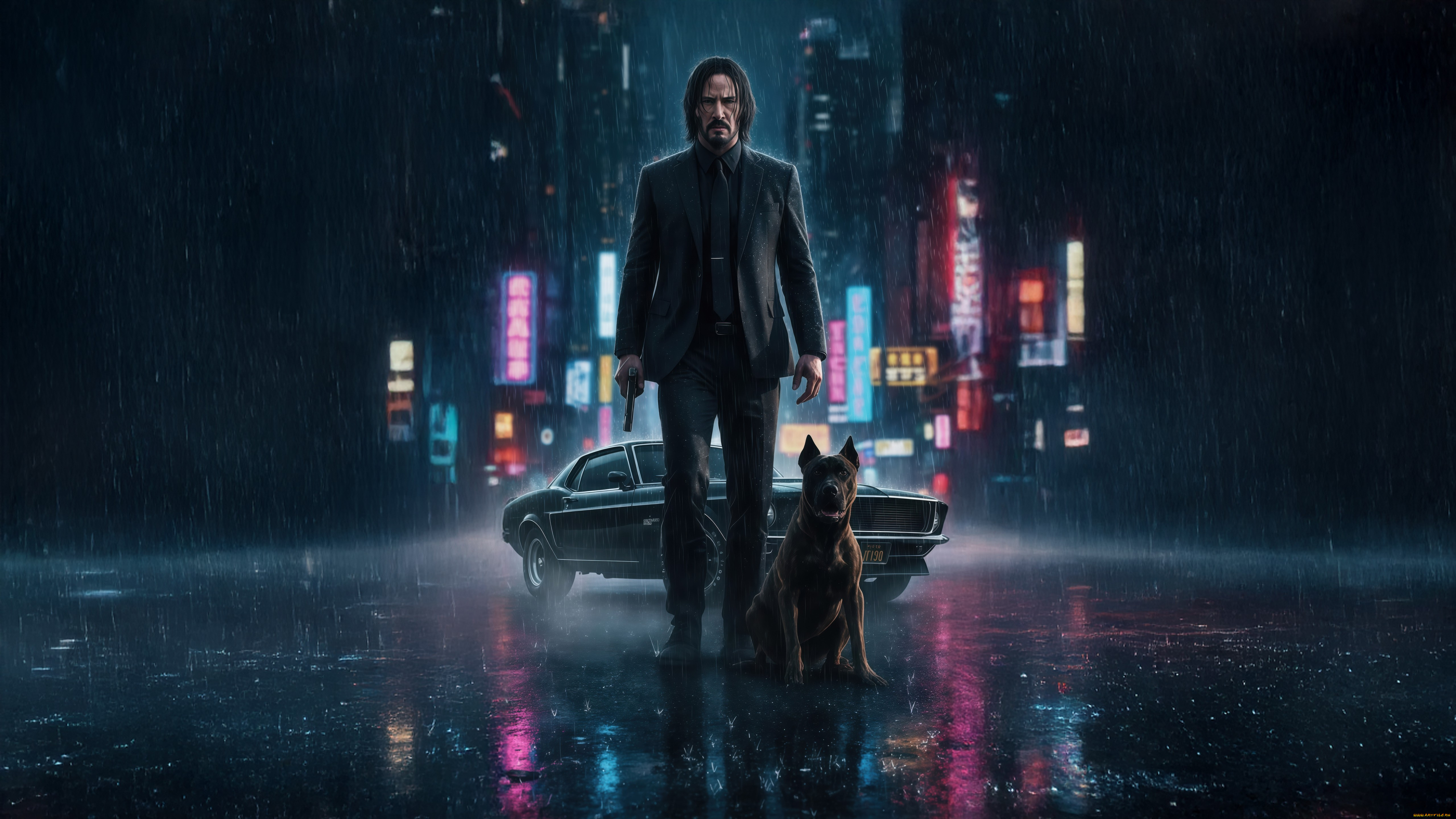 рисованное, кино, , мультфильмы, john, wick
