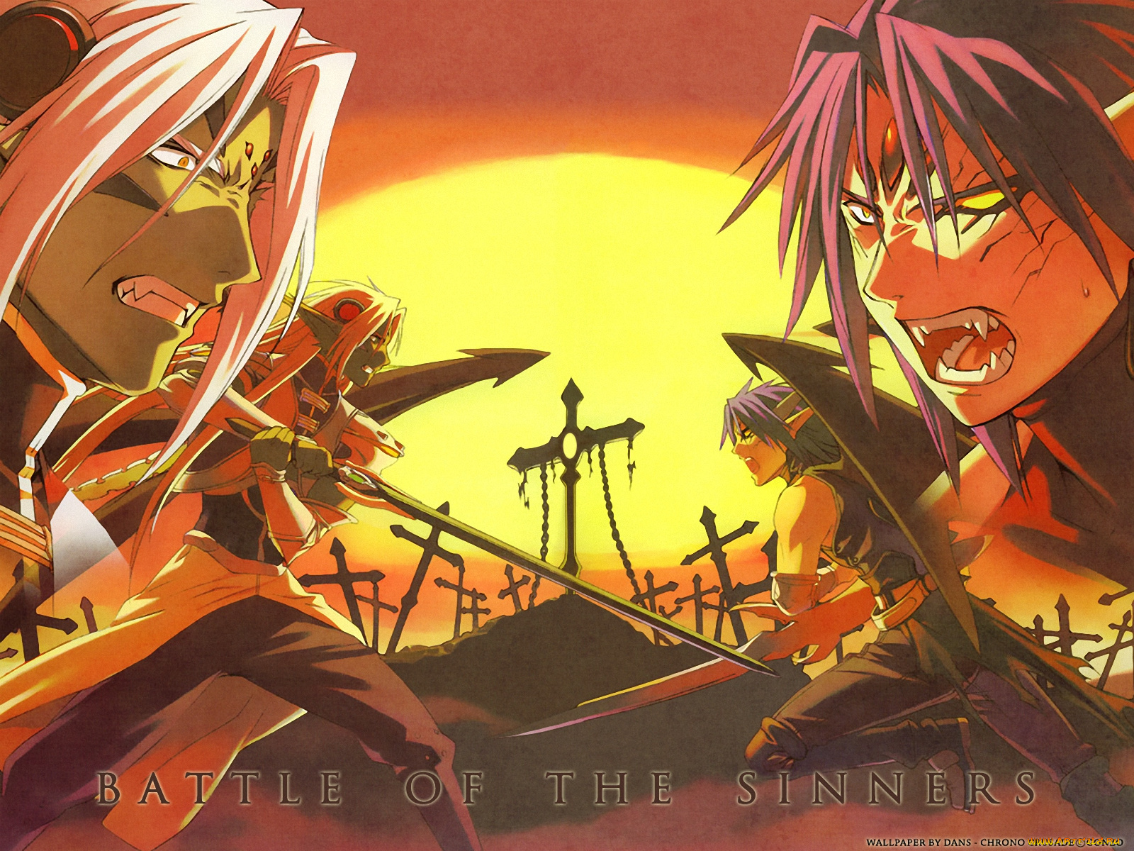 аниме, chrno, crusade, aion