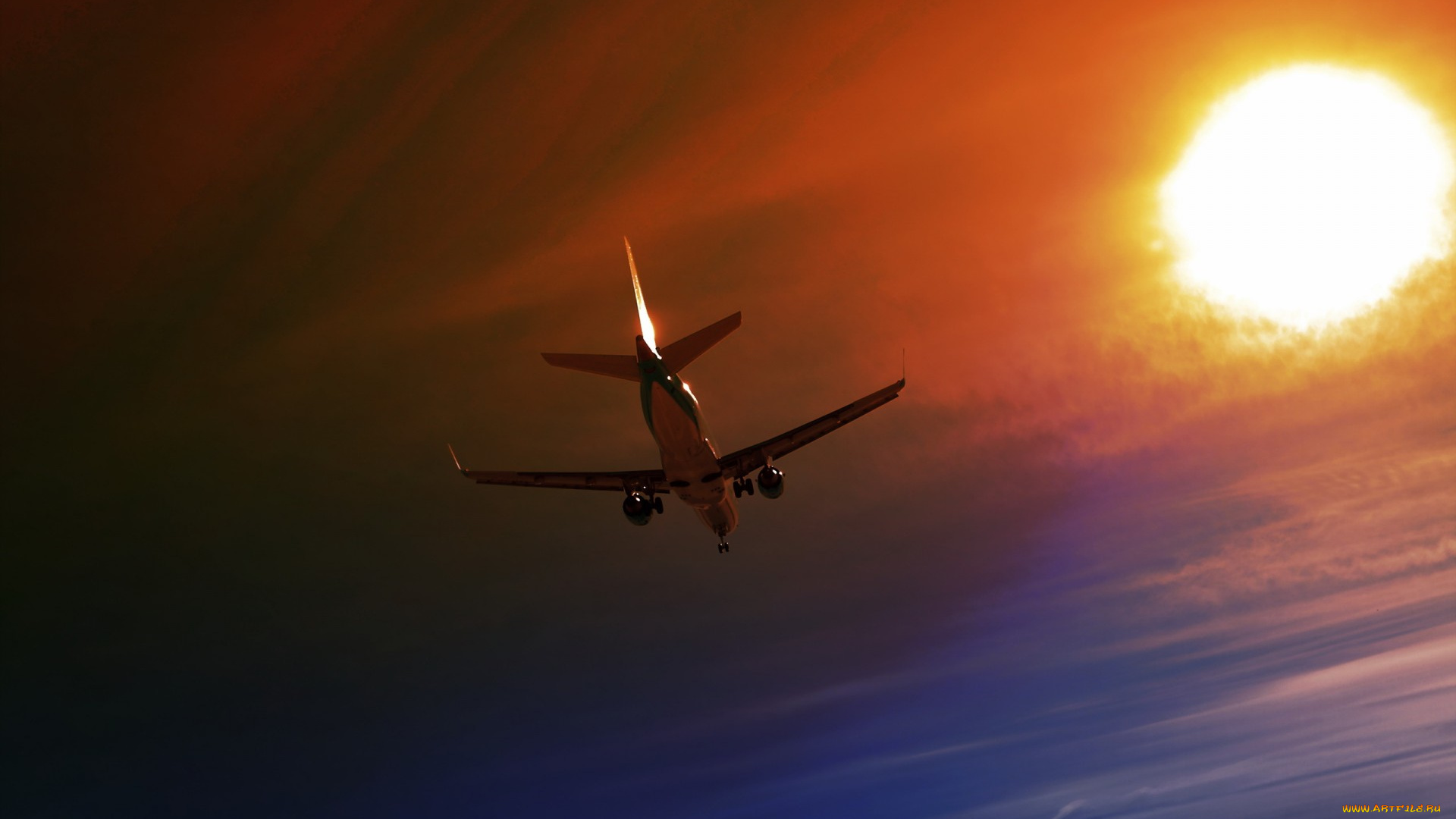 авиация, авиационный, пейзаж, креатив, полет