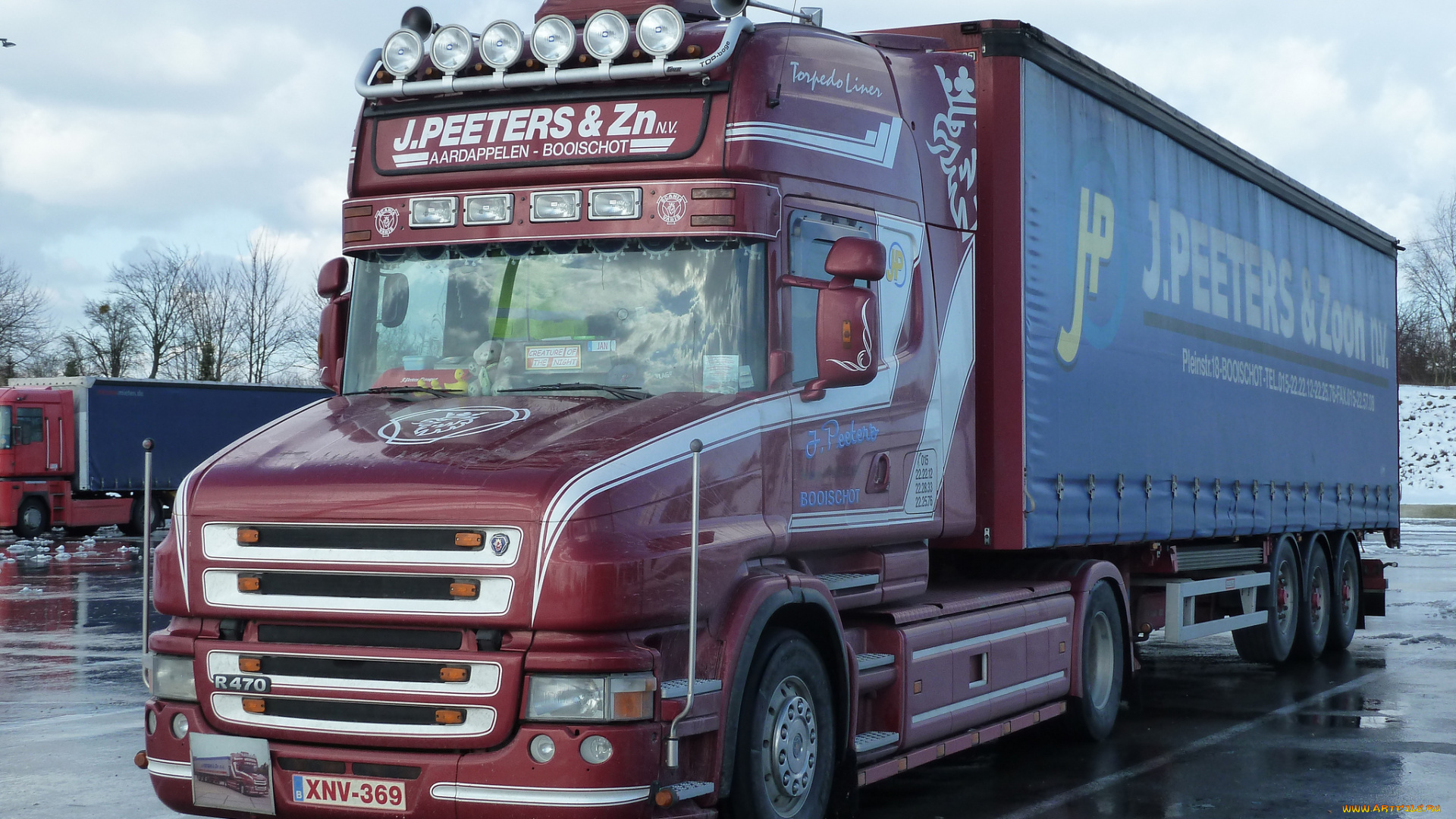 автомобили, scania, контейнер, тягач