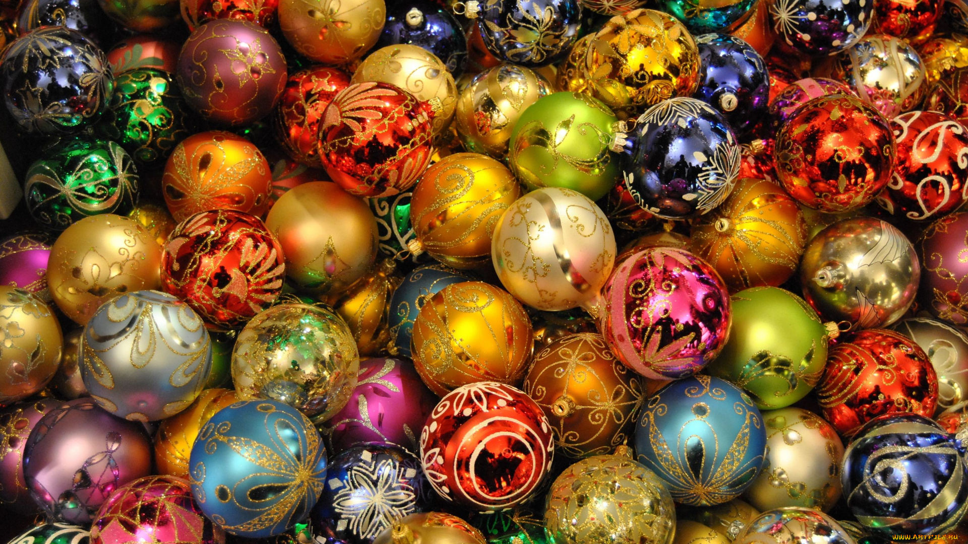 праздничные, шарики, много, разноцветные