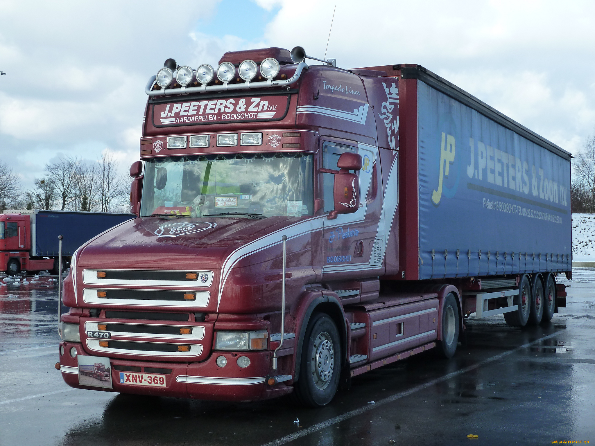 автомобили, scania, контейнер, тягач