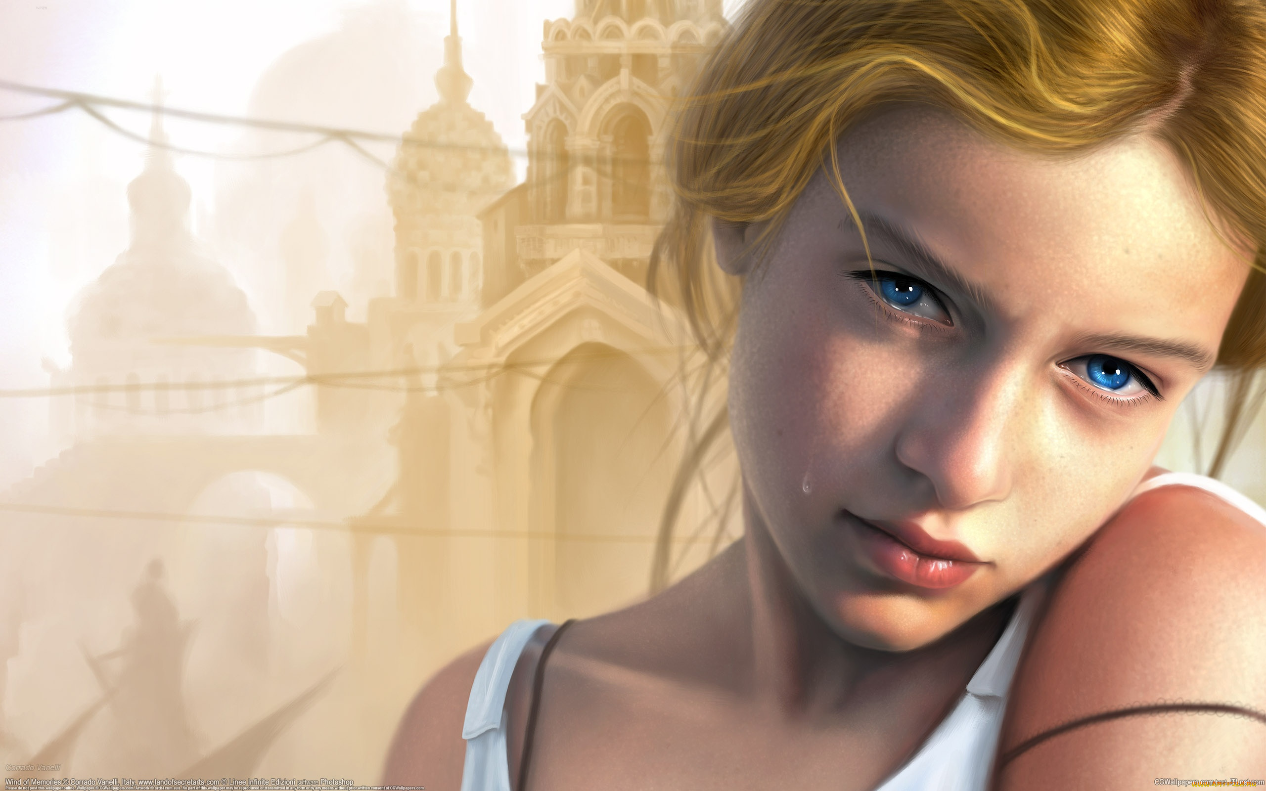 corrado, vanelli, фэнтези, девушки, слеза, девушка, corrado, vanelli, взгляд