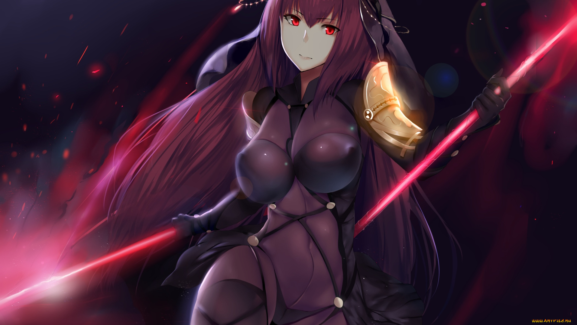 аниме, fate, stay, night, grand, order, копейщик, лансер, девушка, lancer, арт, hewsack