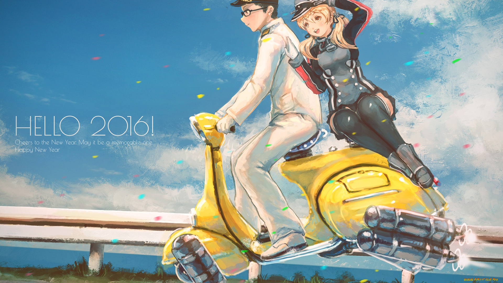 аниме, kantai, collection, парень, kuon, kwonchanji, prinz, eugen, kancolle, admiral, kantai, collection, девушка