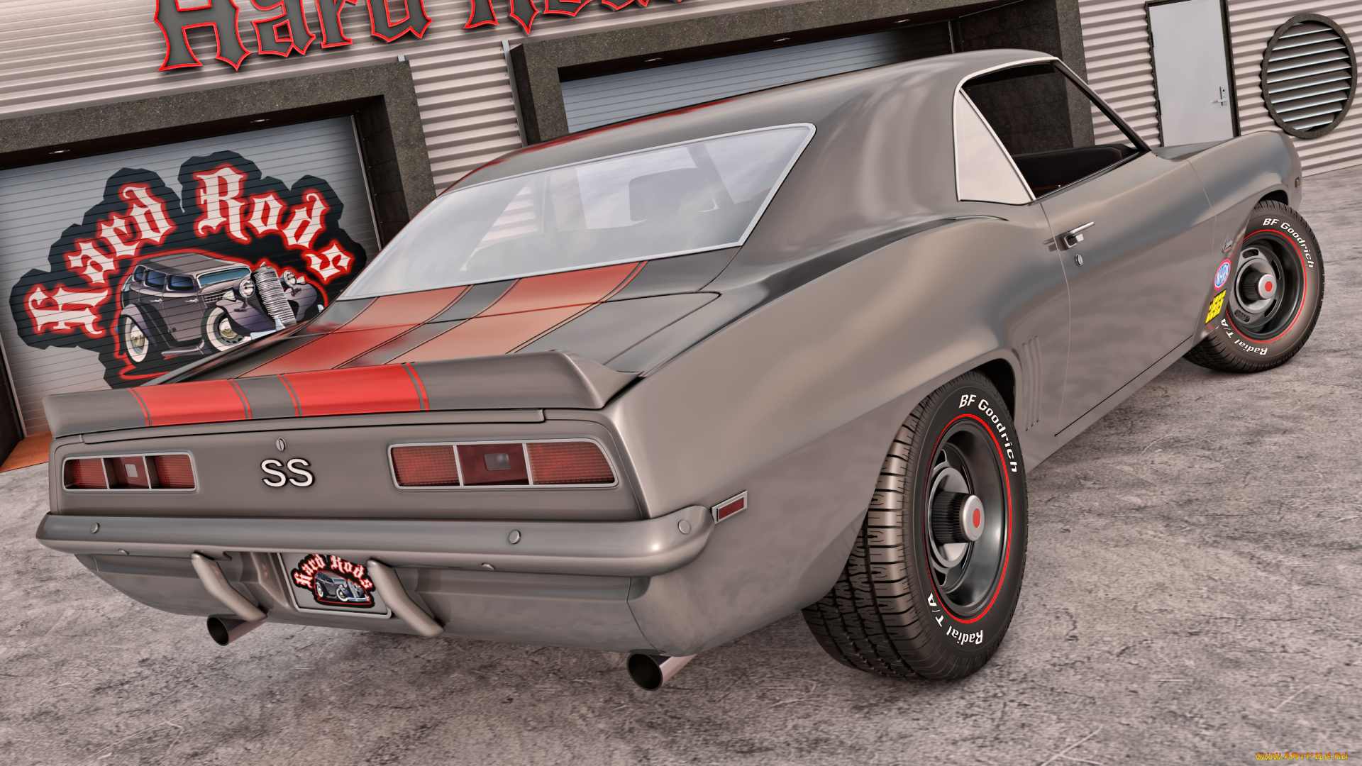 автомобили, 3д, фон, автомобиль