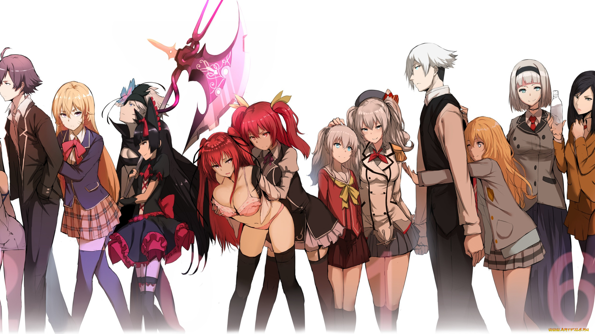 автор, , , hewsack, аниме, unknown, , другое, hewsack, парни, сайтама, девушки, гестия, сейбер, деким, арт, персонажи