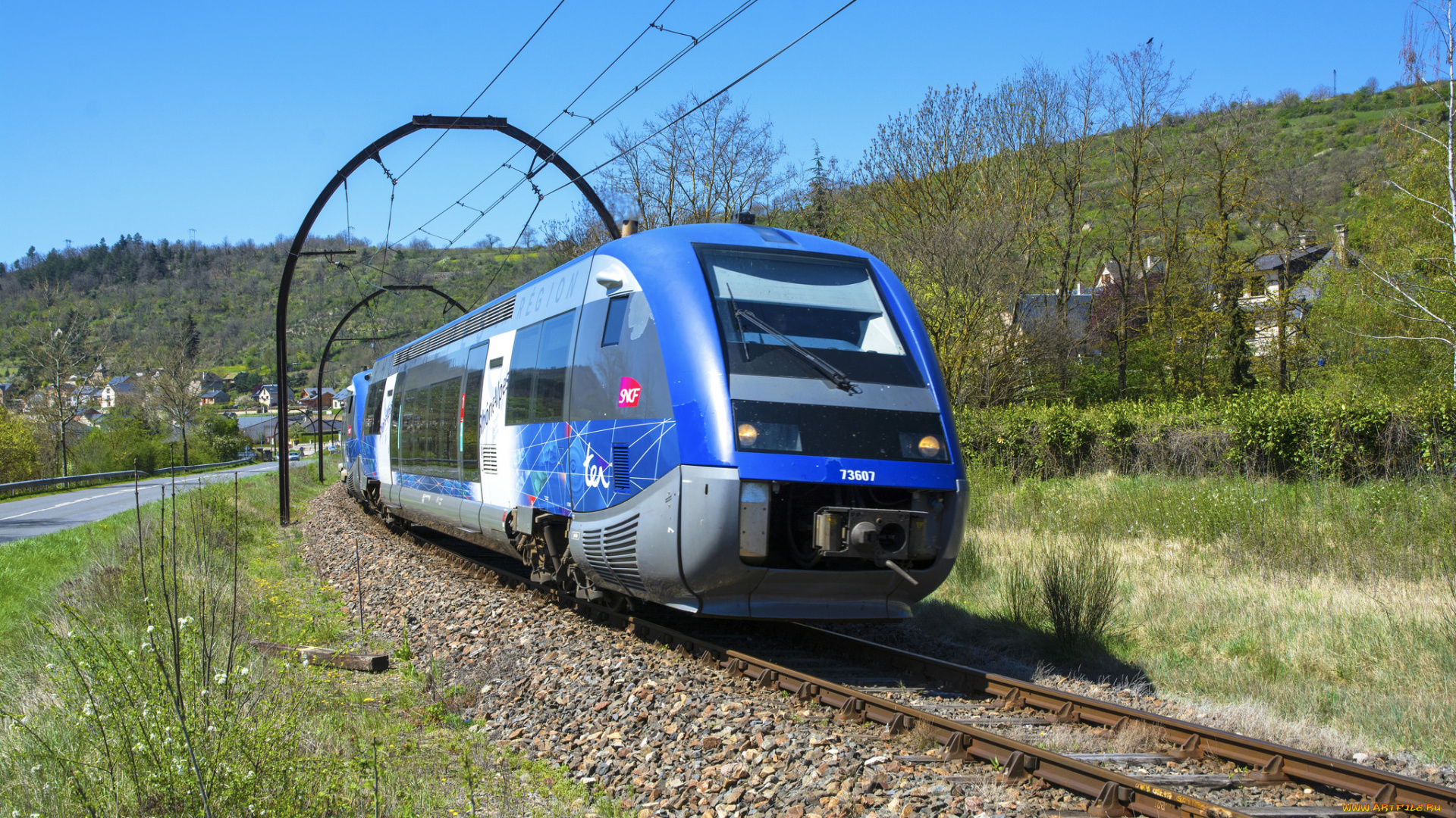 техника, поезда, дорога, состав, локомотив, железная, рельсы