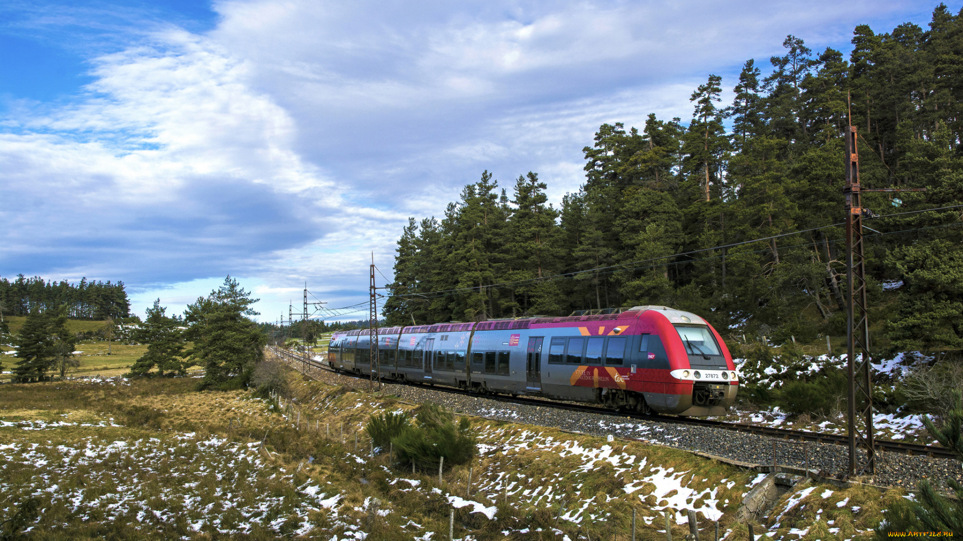 техника, поезда, состав, локомотив, рельсы, дорога, железная