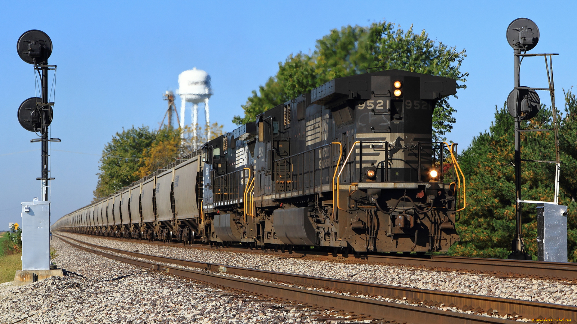 техника, поезда, состав, локомотив, рельсы, железная, дорога