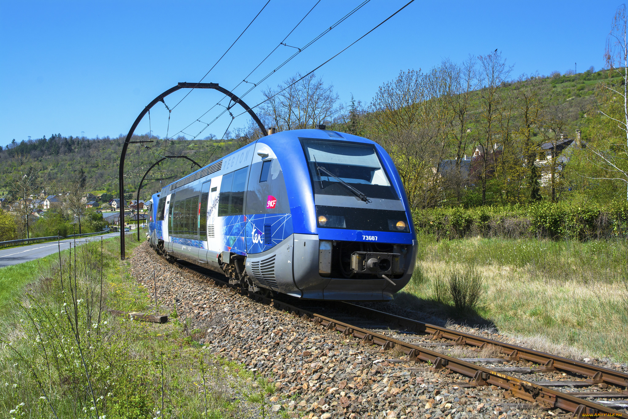 техника, поезда, дорога, состав, локомотив, железная, рельсы