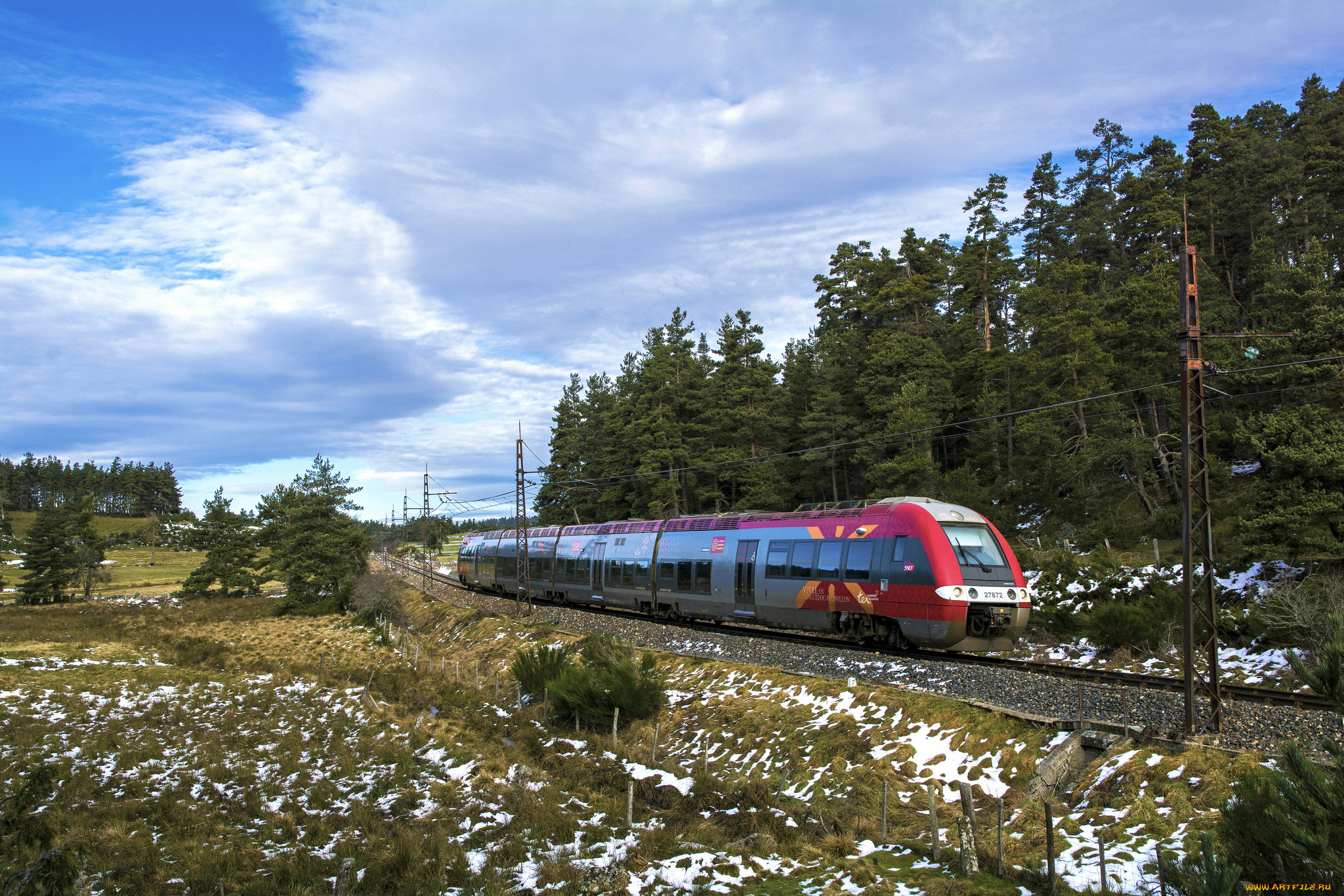 техника, поезда, состав, локомотив, рельсы, дорога, железная