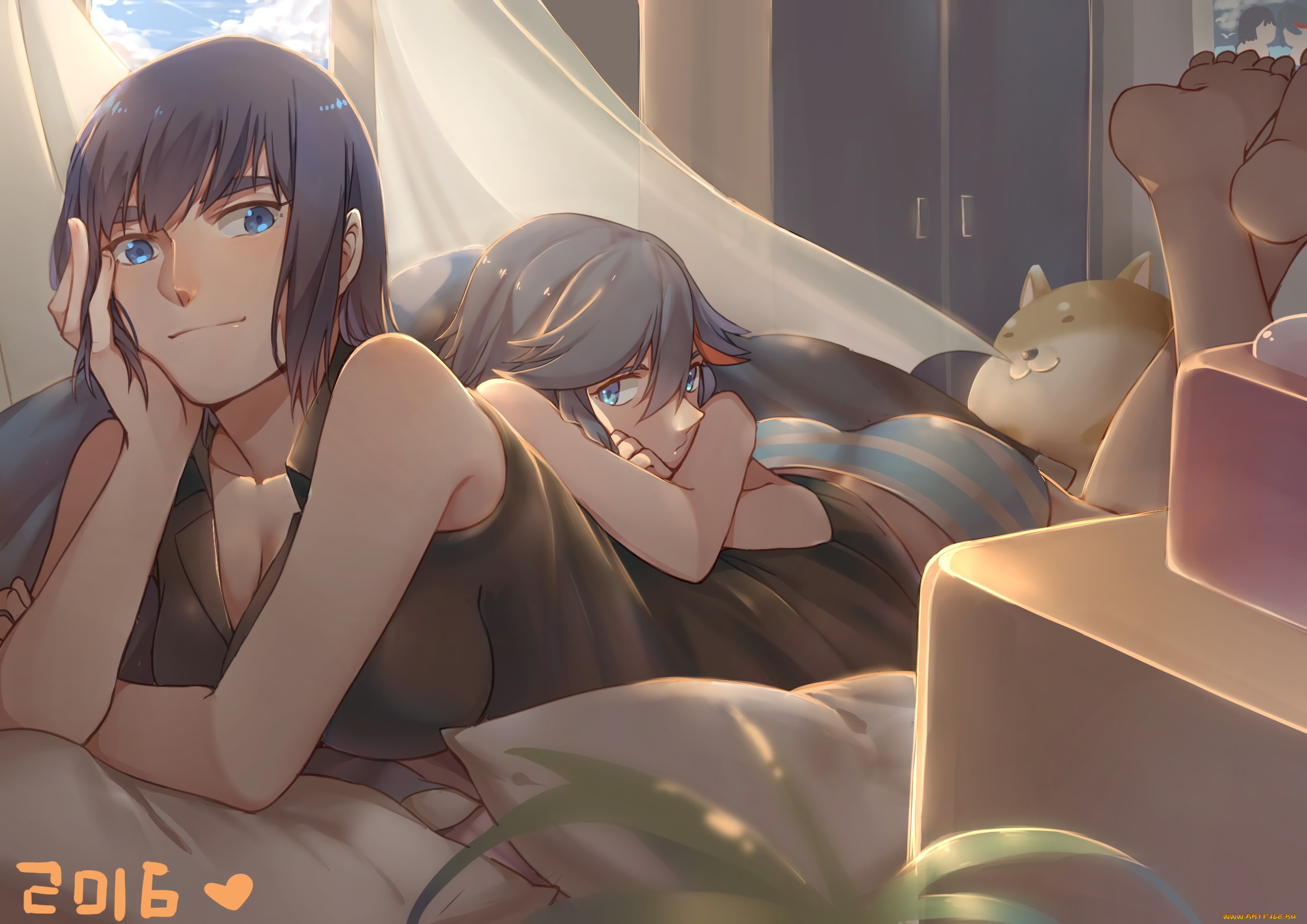 аниме, kill, la, kill, yorukun, matoi, ryuuko, kiryuin, satsuki, kill, la