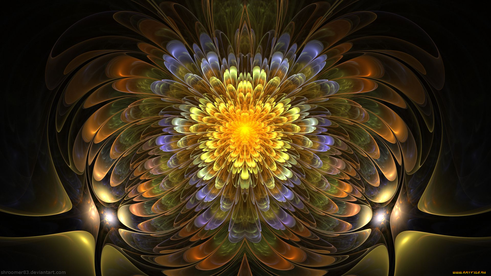 3д, графика, фракталы, , fractal, узор, фон, цвета