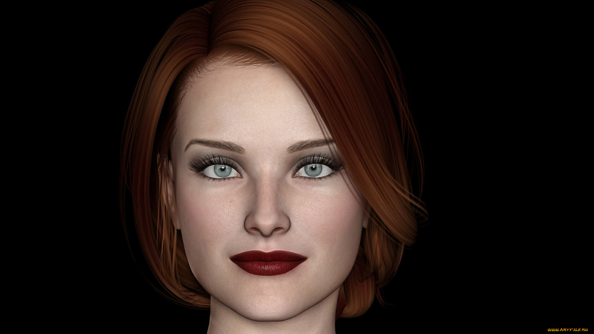 3д, графика, портрет, , portraits, девушка, взгляд, фон