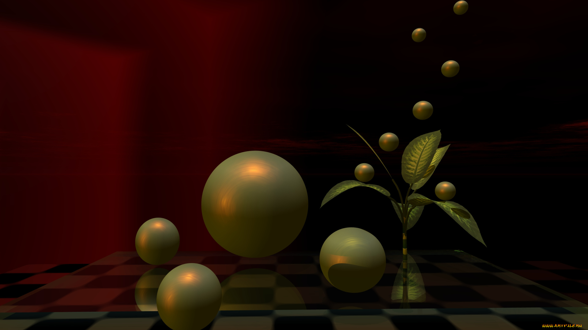 3д, графика, шары, , balls, шары, фон
