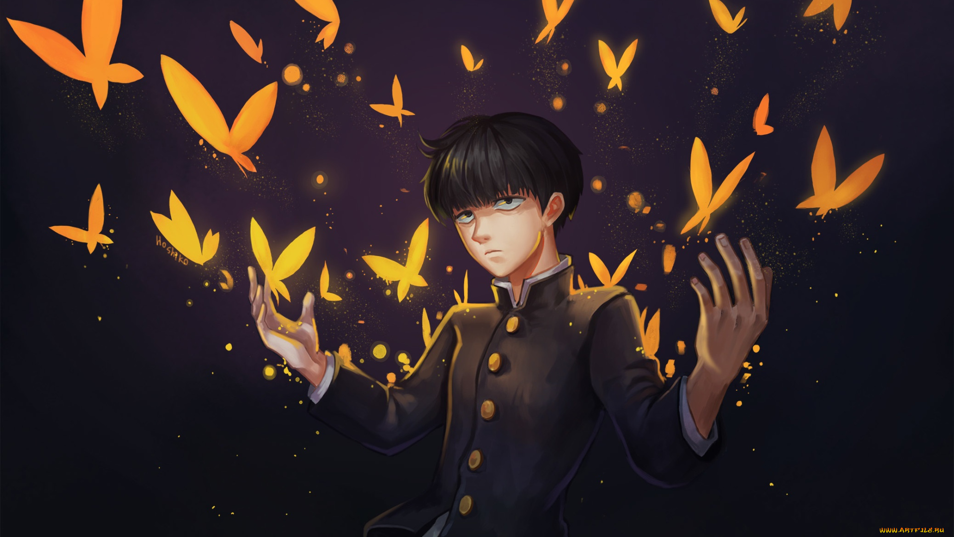 аниме, mob, psycho, 100, кагеяма, шигео