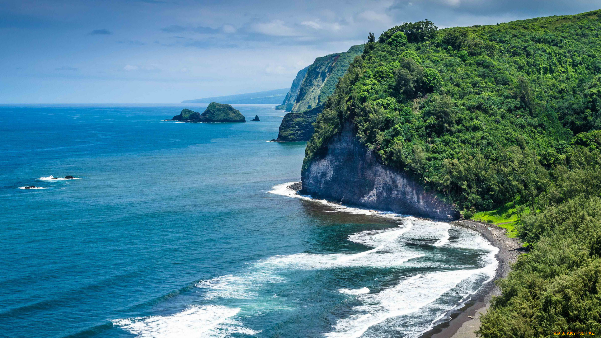 природа, побережье, берег, море