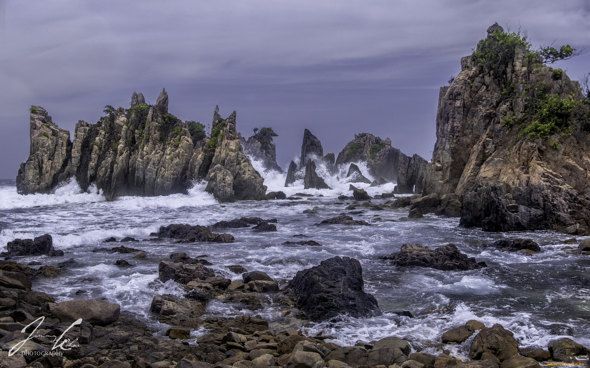 природа, побережье, море, берег