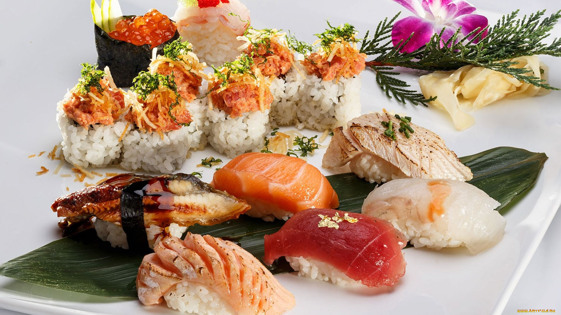 еда, рыба, , морепродукты, , суши, , роллы, имбирь, роллы, суши, икра, рис
