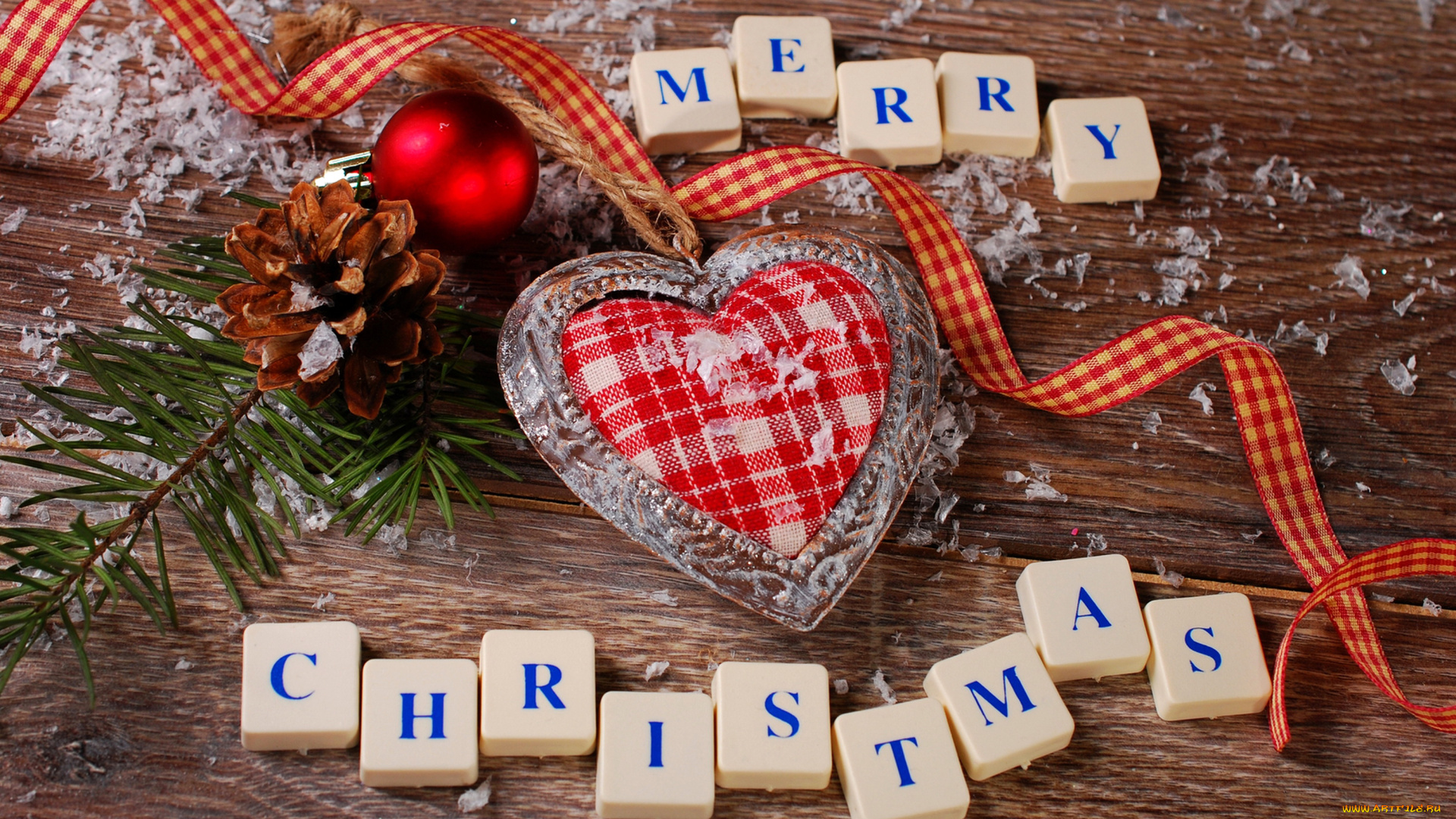 праздничные, -, разное, , новый, год, шишка, шарик, сердечко, лента, поздравление