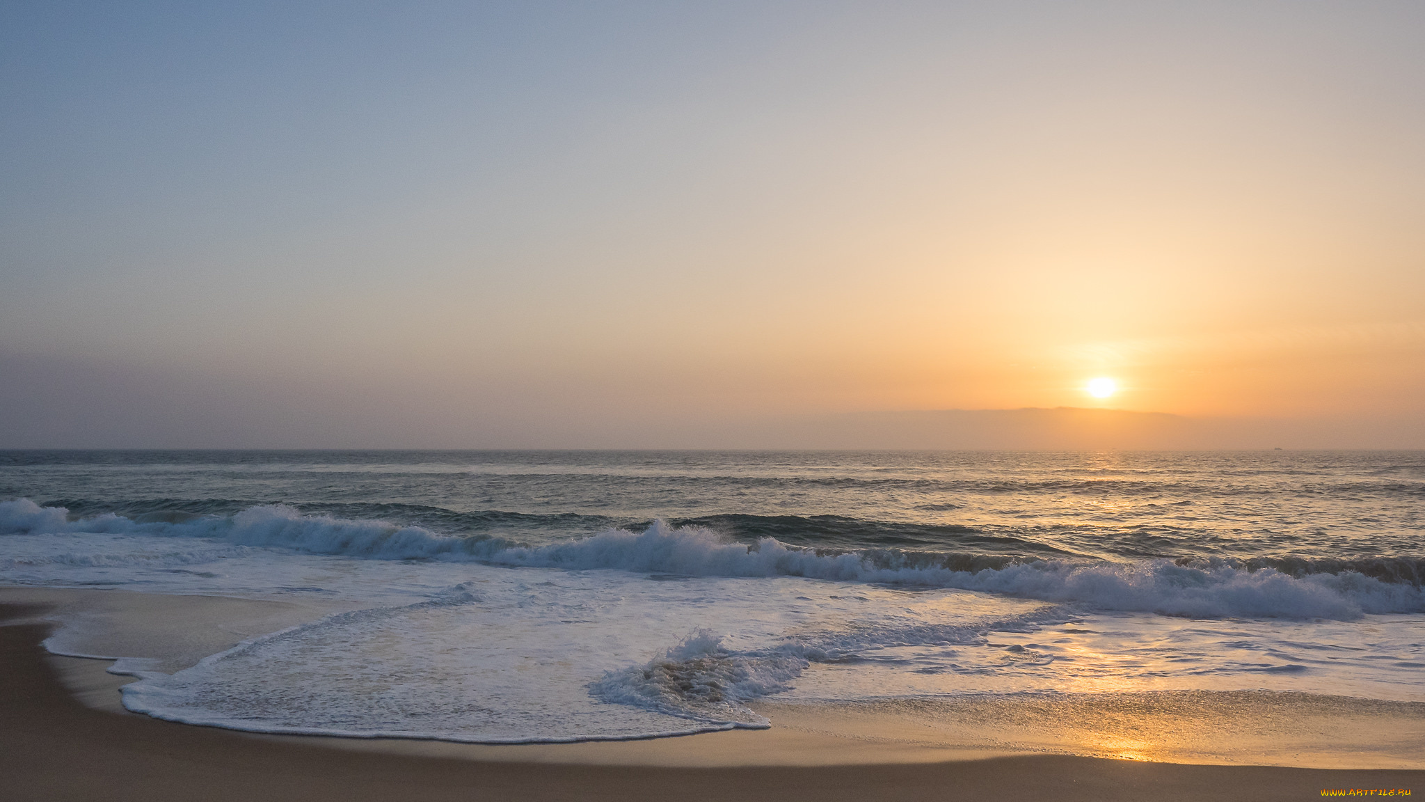 природа, побережье, простор