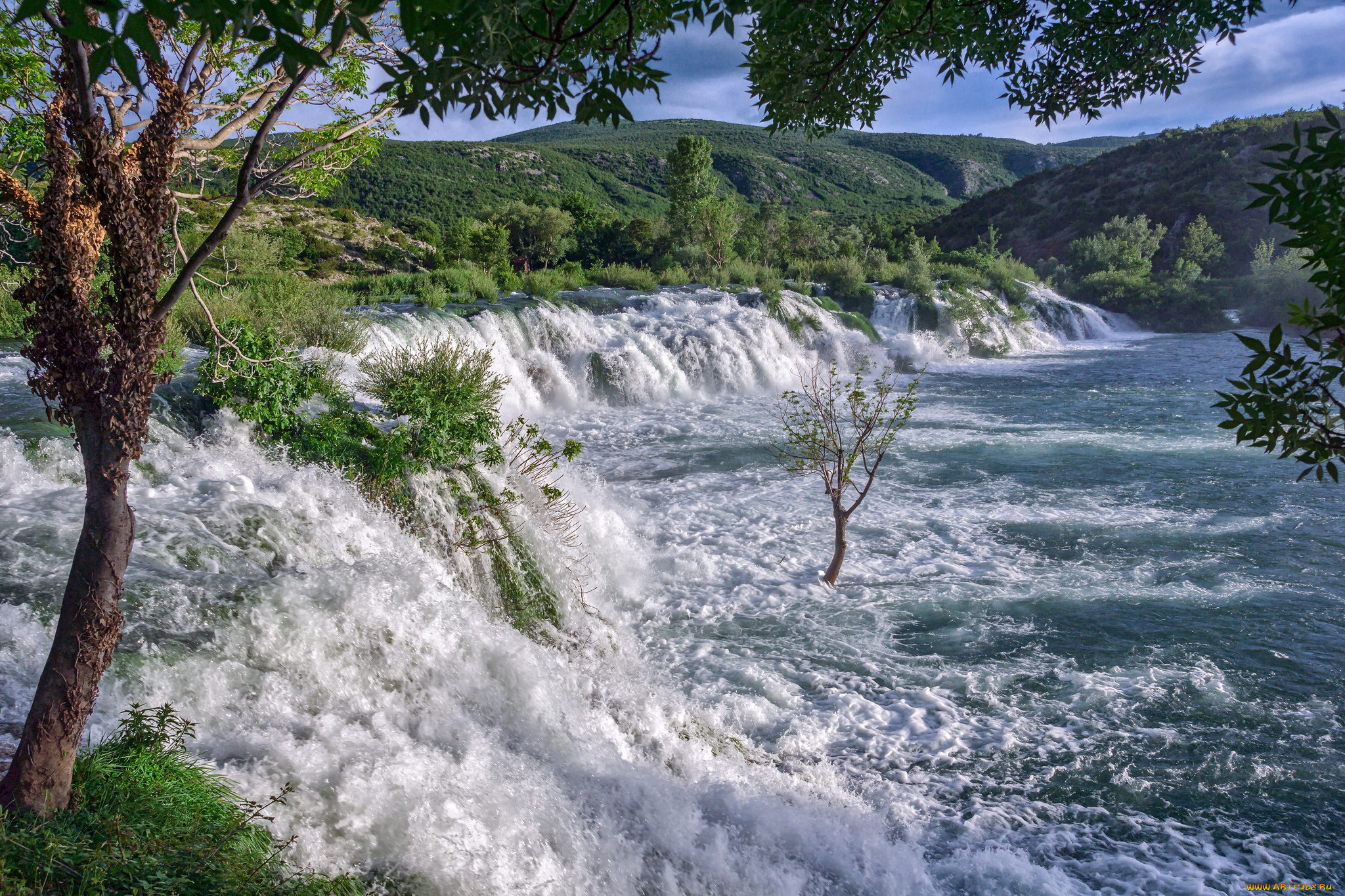 природа, водопады, простор