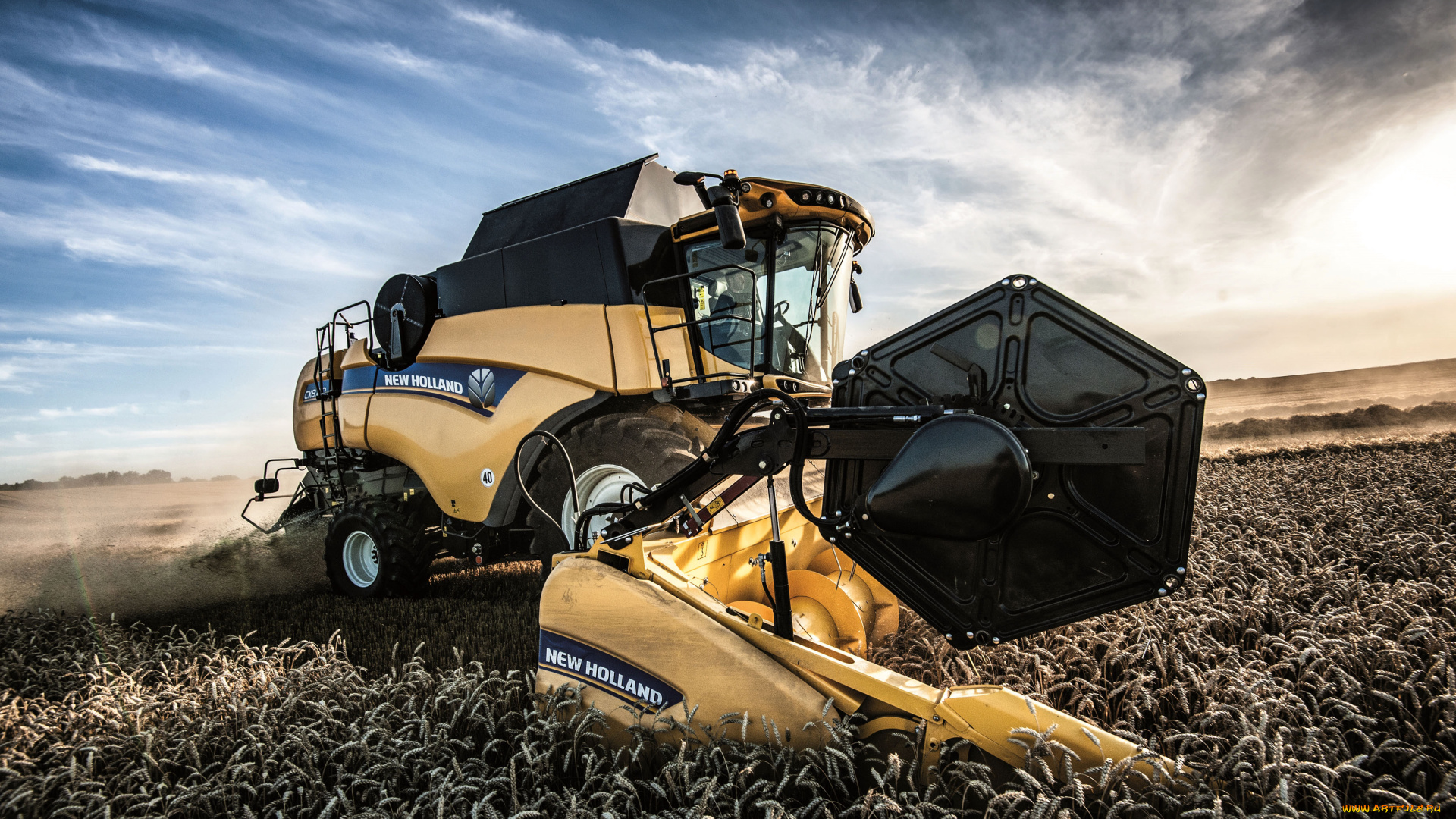 техника, комбайны, new, holland