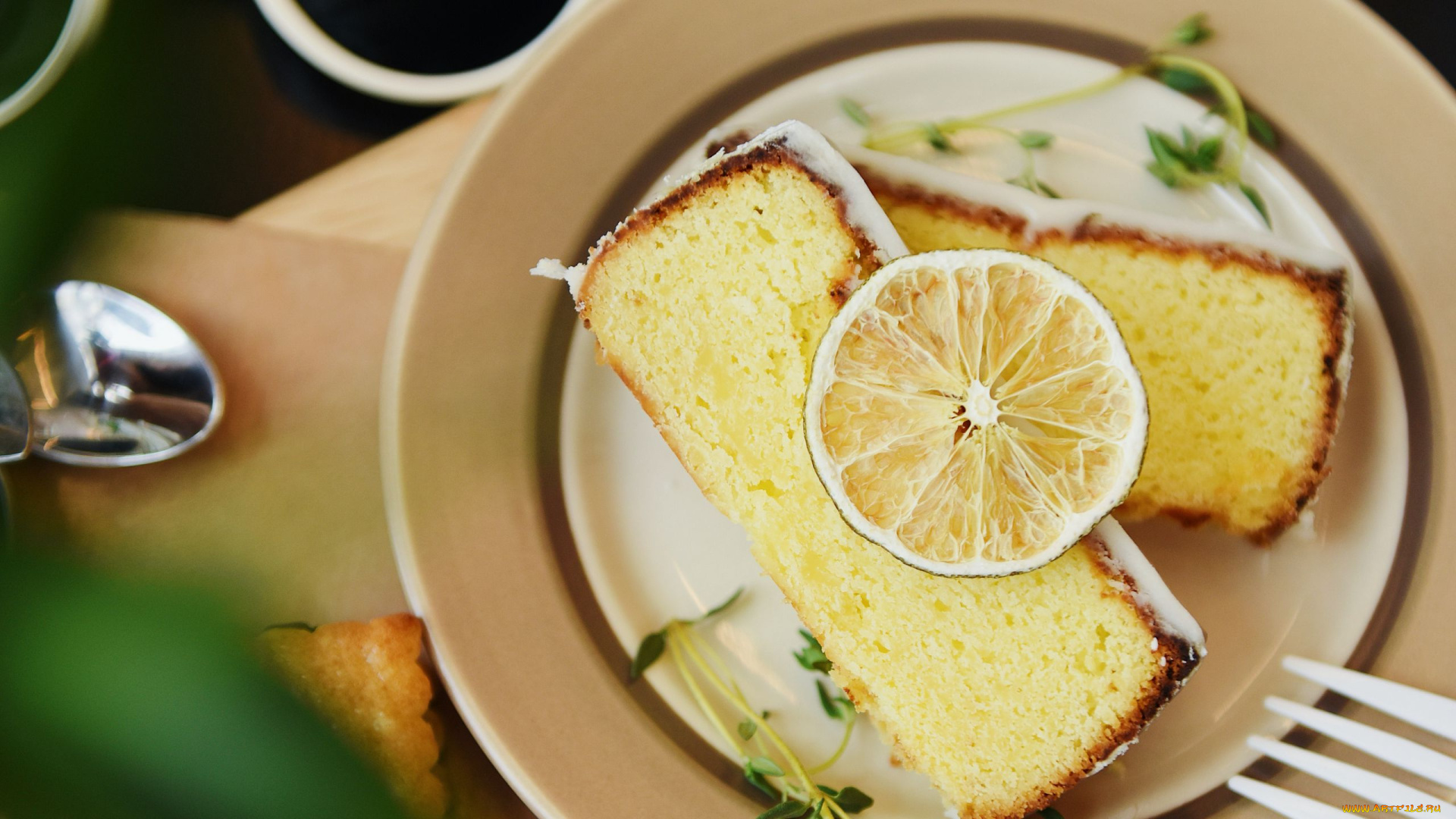 еда, пироги, лимонный, пирог