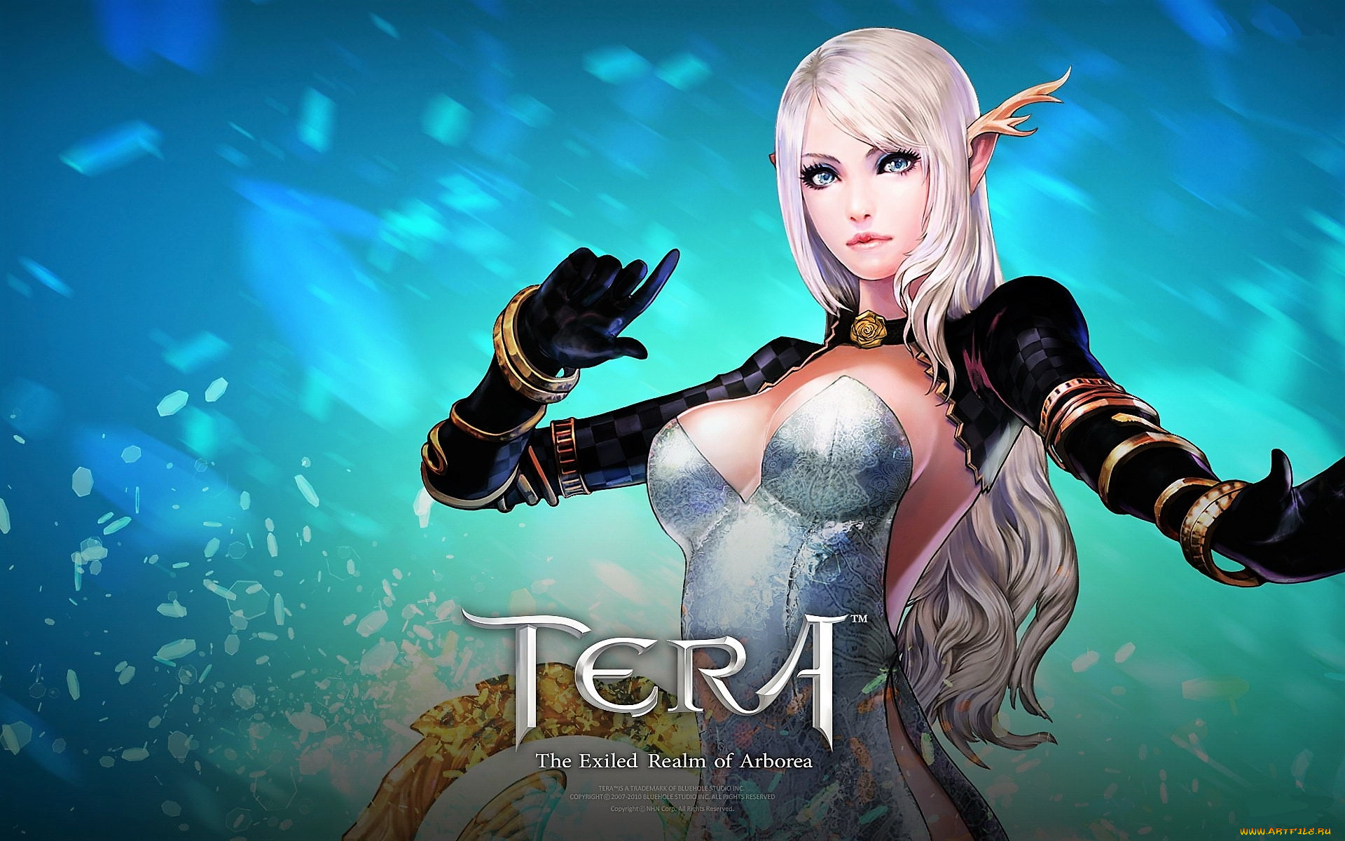 видео, игры, tera, , the, exiled, realm, of, arborea, девушка, рожки