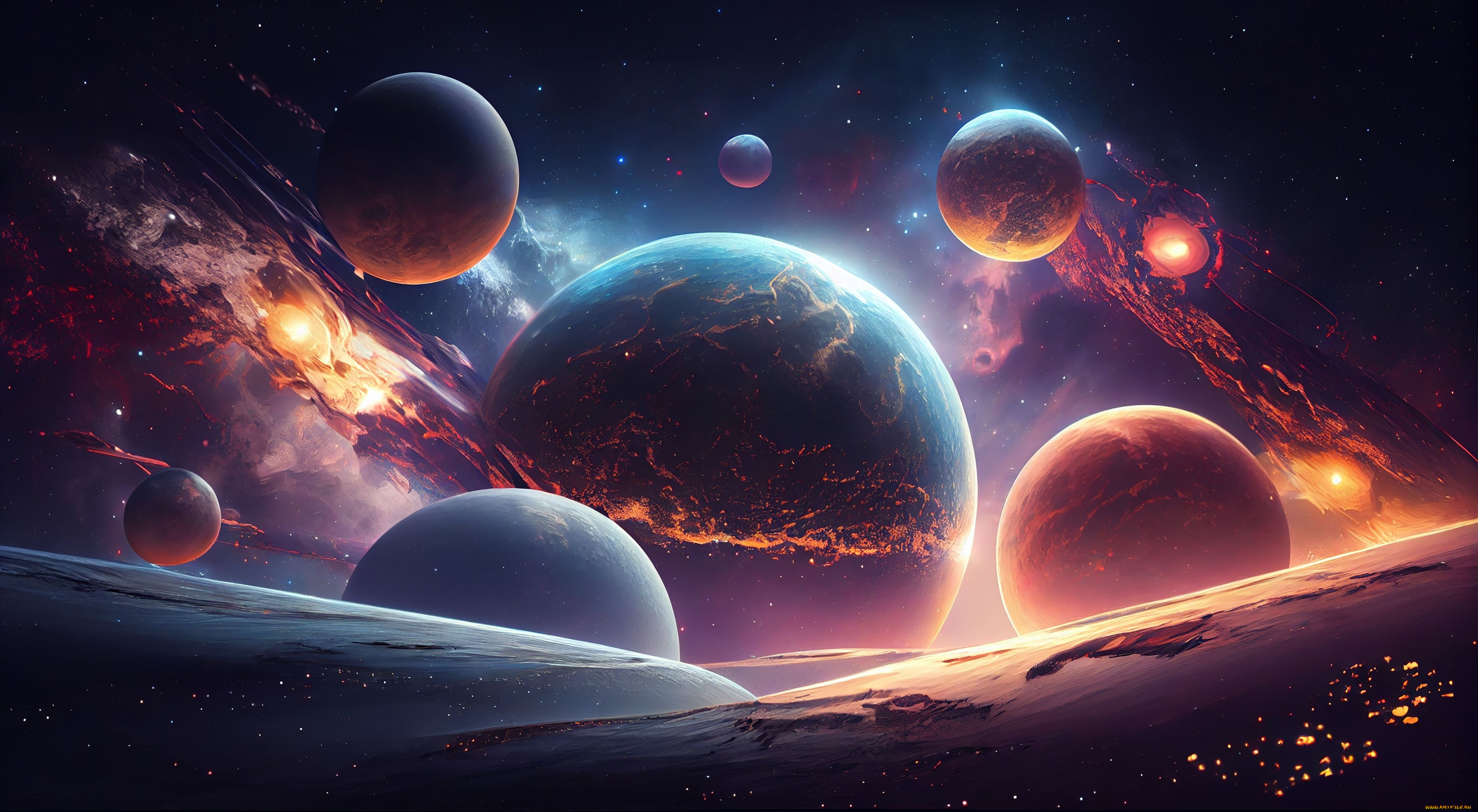 космос, арт, вселенная