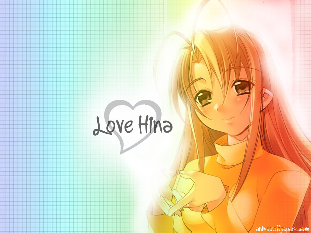 аниме, love, hina