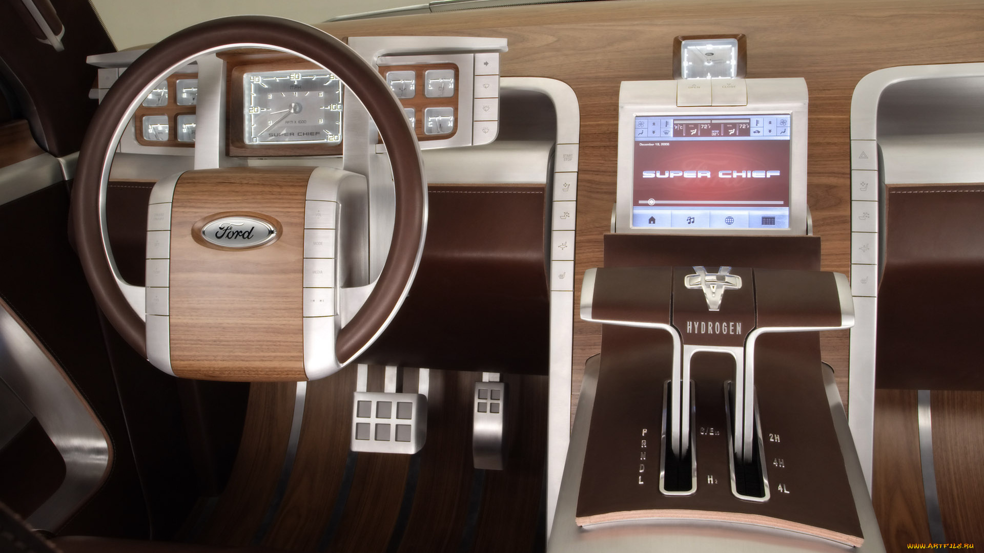 ford, 250, super, chief, concept, dashboard, автомобили, интерьеры